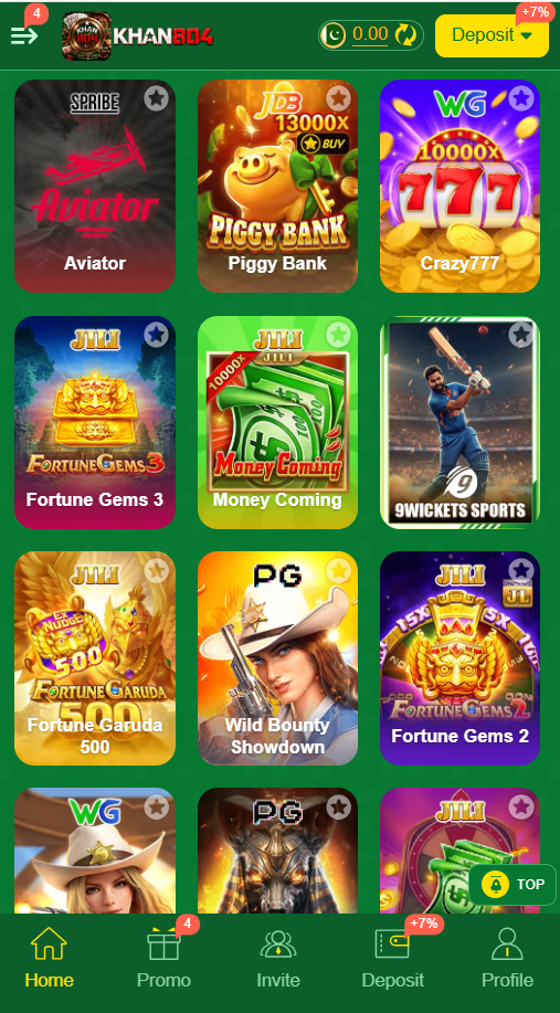khan804 app home page image